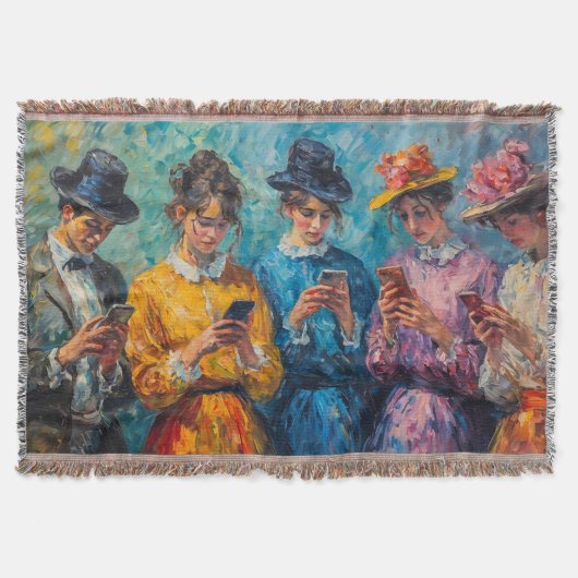 Couverture Personnes du 19e siècle utilisant des smartphones (Devant)