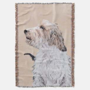 Couverture Petit Basset Griffon Vendéen Peinture - Chien Art