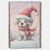 Couverture Petit chiot de Noël en chapeau santa (devant Vertical)
