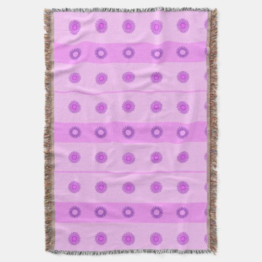 Couverture Petit motif de fleurs roses et violettes (devant Vertical)