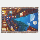 Couverture Petite rue de ville japonaise la nuit (Devant)