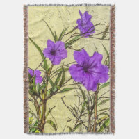 Pétunias Violets en Gros Plan