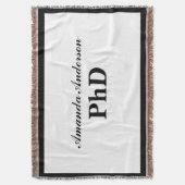 Couverture PhD Graduation Personalized Name (devant Vertical)