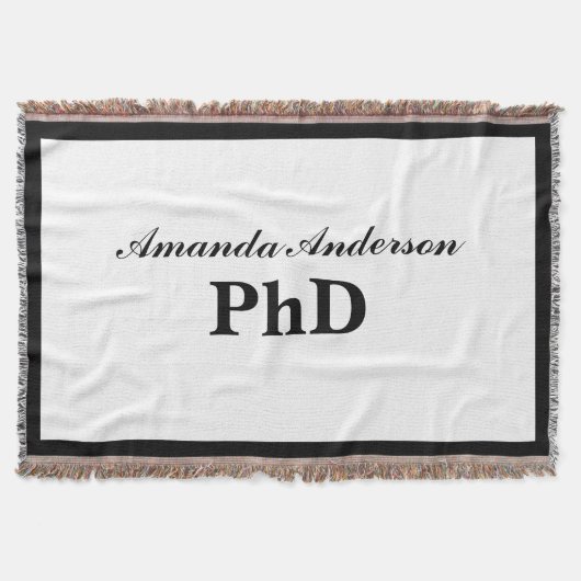 Couverture PhD Graduation Personalized Name (Devant)