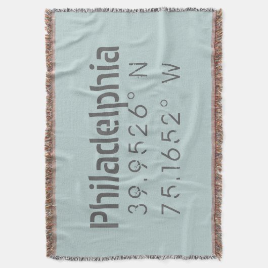 Couverture Philadelphie Longitude Latitude (devant Vertical)