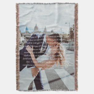 Couverture Photo de couple avec voeux de mariage