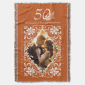 Couverture Photo de couples romantiques Orange Brûlé 50e Anni (devant Vertical)