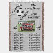 Couverture Photo d'équipe, cadeaux d'entraîneur du football (devant Vertical)