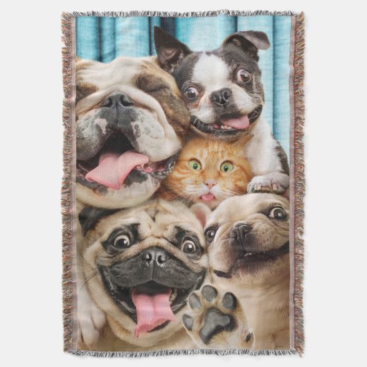 Couverture Photo d'un groupe de chiens et de chats (devant Vertical)