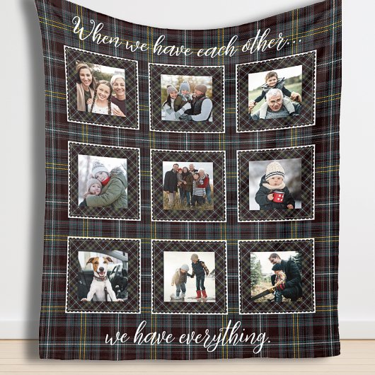 Couverture photo familiale en Patchwork rustique P