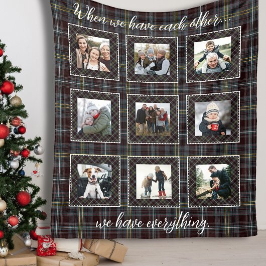 Couverture photo familiale en Patchwork rustique P
