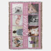 Couverture photo moderne pour grand-mère | Rose et (devant Vertical)