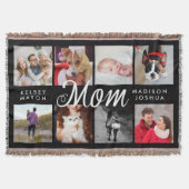 Couverture photo moderne pour maman | Noir et blan (Devant)