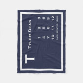 Couverture photo personnalisée moderne bébé Jalon (Devant)