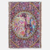 Couverture Pic de fleurs florales bleu or violet (devant Vertical)