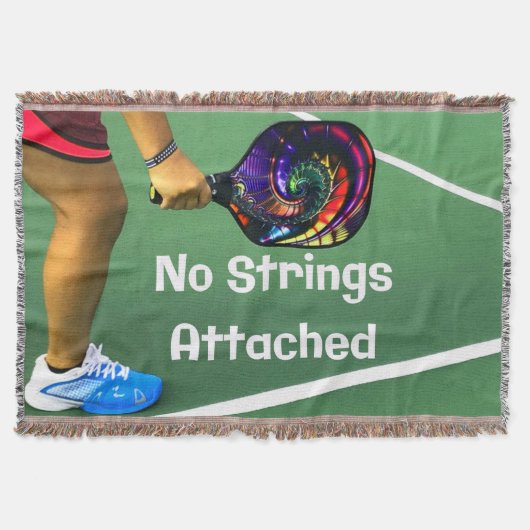 Couverture Pickleball Funny No Strings Attaché (Devant)
