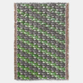 Couverture Pièces rectangulaires sculptées et colorées, vert (devant Vertical)