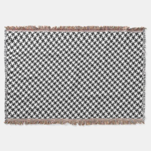 Couverture Pied-de-Poule en croix noir et blanc (Devant)