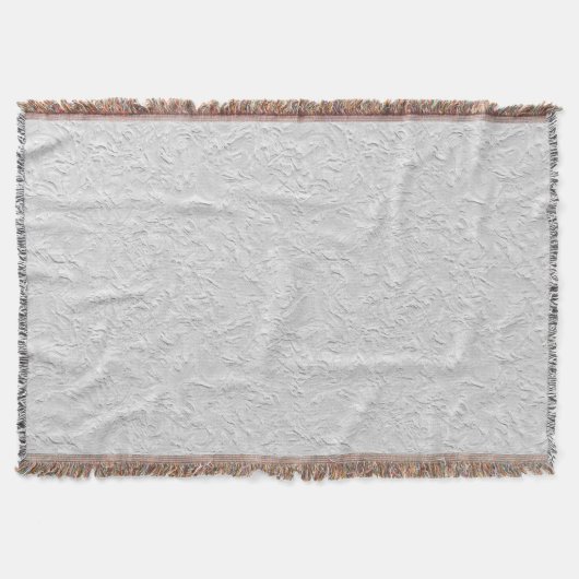 Couverture Pierre texturée blanche, Art Abstrait monochrome (Devant)