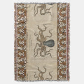 Couverture Pieuvre Kraken Antique Faune Marine Côtière (devant Vertical)