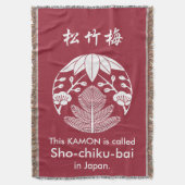 Couverture Pin, feuilles de bambou, ume (devant Vertical)