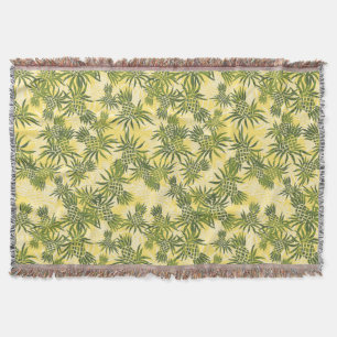 Couverture Pinceau d'ananas Camo Hawaiian Throw Blanket