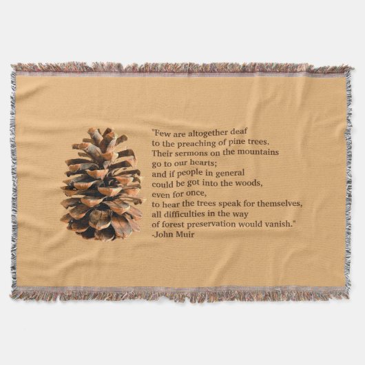 Couverture Pine Cone Et John Muir Citation (Devant)