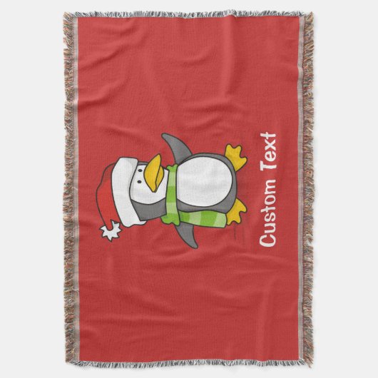 Couverture Pingouin de Noël marchant sur la neige (devant Vertical)