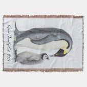 Couverture Pingouin et poussin à mouture personnalisée (Devant)