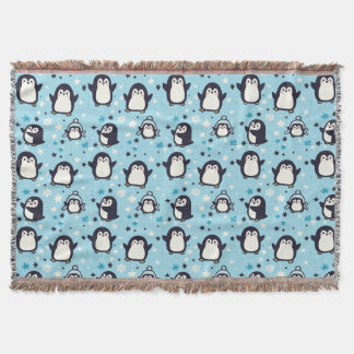Couverture Pingouins Kawaii Avec Flammes De Neige Hiver Pa Sa