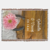 Couverture Pink Daisy et Horseshoe Country Western Mariage (Devant)