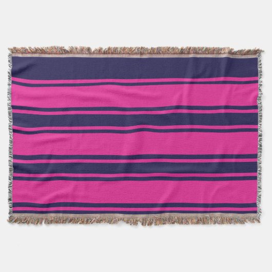 Couverture Pink et Navy striés (Devant)