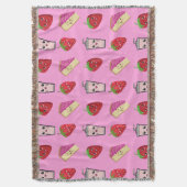 COUVERTURE PINK KAWAII STRAWBERRY ET CHEESECAKE (devant Vertical)