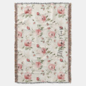 Couverture Pink Roses Floral  (devant Vertical)