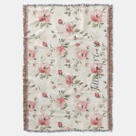 Couverture Pink Roses Floral  (devant Vertical)