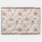 Couverture Pink Roses Floral  (Devant)
