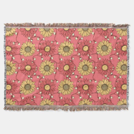 Couverture Pink Sunflowers Christmas (Devant)