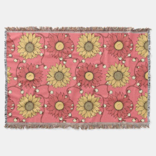 Couverture Pink Sunflowers Christmas (Devant)
