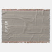 Couverture Pinstripes beiges personnalisées (Devant)