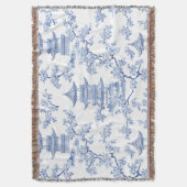 Couverture PixDezine Pagodes de Chinoiserie Bleue Fleurs de C (devant Vertical)