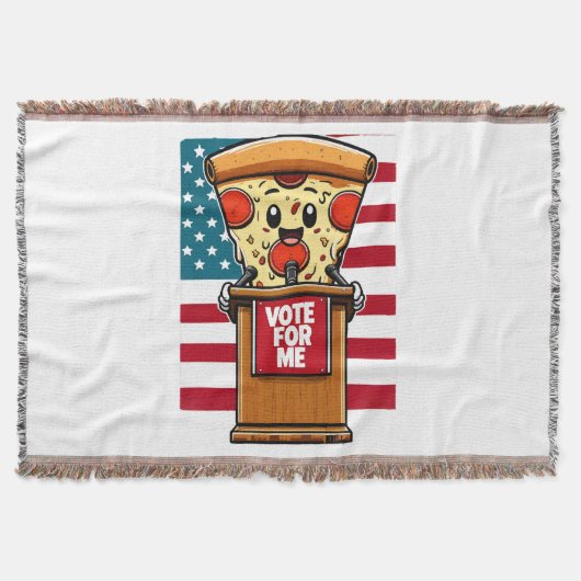 Couverture pizza patriotique vote pour moi (Devant)