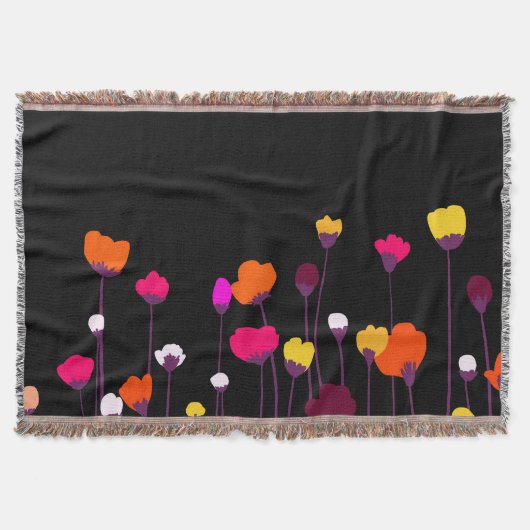 Couverture Plafonnier de jet moderne d'art floral vibrant (Devant)