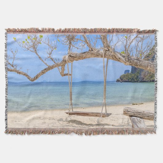 Couverture Plage à coudre à coudre Blanche