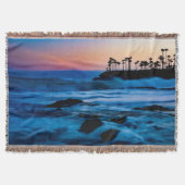 Couverture Plage Sunset Blanche 4 (Devant)