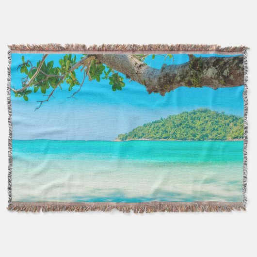 Couverture Plage tropicale (Devant)