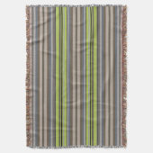 Couverture Plaid à rayures avec motif texturé (devant Vertical)