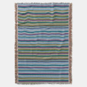 Couverture Plaid à rayures avec motif texturé (devant Vertical)