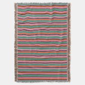 Couverture Plaid à rayures avec motif texturé (devant Vertical)