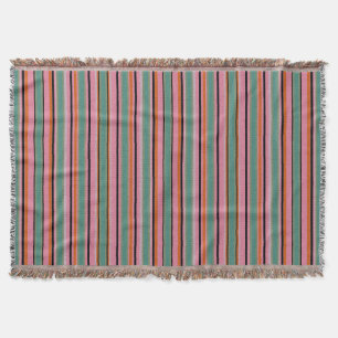 Couverture Plaid à rayures avec motif texturé