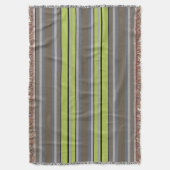 Couverture Plaid à rayures avec motif texturé (devant Vertical)